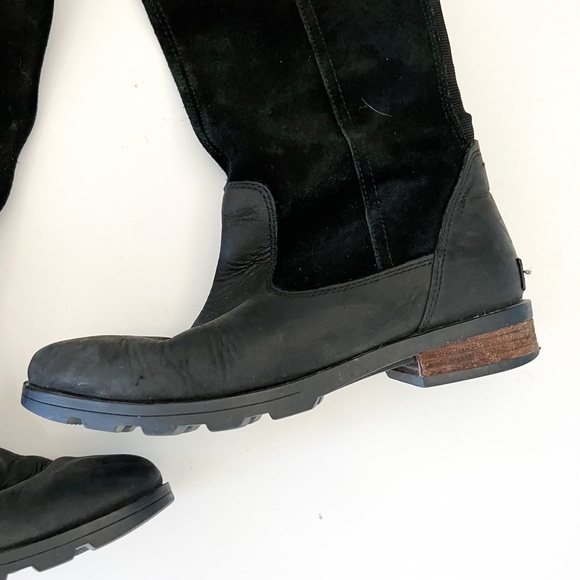 Sorel Women’s Emelie Tall Boots Black Waterproof - Picture 3 of 12